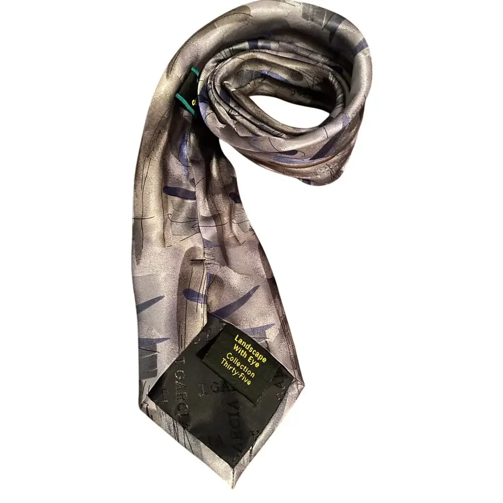 Jerry Garcia Landscape With Eye Collection 35 Silk Abstract Necktie‎